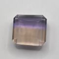 8.13ct faceted octagonal ametrine with GFCO Swiss certificate