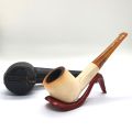 Pipe en écume de mer Ropp, 1869, avec étui d'origine et usure