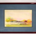 Aquarelle de Valérie Sarn (1932-2013) : Reflets de la Nature, datée 1982