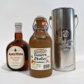 1. BALLANTINE'S Finest Scotch Whisky 1999, in a metal cylinder, 2. Fine Old Scotch Whisky STRATHGLEN Brand, 43%,