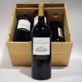 (BORDEAUX) Wooden case containing 6 Magnums of BORDEAUX