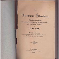 Willy Born: Der Luxemburger Klöppelkrieg, Ausgabe von 1898 in einem modernen Ledereinband