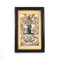 17th-century engraving: Agnus Dei, cut from a gilded plate, 13 x 7 cm