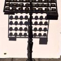 Porte-cierges en métal de grande taille, dimensions 125 x 51 x 58 cm