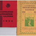 Discover the 1934 Luxembourg calendar and the 1920 educational calendar