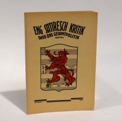 PITT : Critique satirique de notre politique globale, 1934, bon état