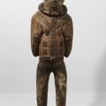 Statue Kuyu de la République Démocratique du Congo avec scarifications polychromes