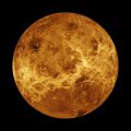 Rare global view of Venus: vintage NASA chromogenic print, 1991