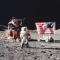 (NASA. GRAND FORMAT. LUNE. APOLLO 17. SCHMITT) L'Astronaute Harrison H. Schmitt, pilote