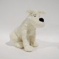 (TINTIN) Plush of Snowy, label Tintin, HERGÉ MOULINSART, height : 24 cm, very good condition