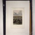 Reprise de Longwy en 1792 : Gravure artistique avec passe-partout, dimensions 45 x 31 cm