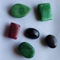 Mix of natural stones ruby, emerald and sapphire totaling 61.35 Ct