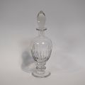 Carafe en cristal élégante à panse bombée, hauteur : 35 cm