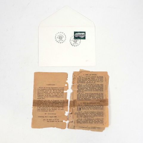 Fascicule historique du mouvement de résistance LVL, années 1940, état fragile