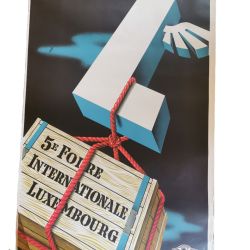 LOTERIE NATIONALE poster for the Luxembourg International Fair, 1953