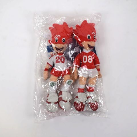 Ensemble de deux mascottes ventouses de l'Euro 2008, neuf et collector
