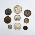 Réunion de 14 pièces de monnaie françaises, diverses époques et états variés