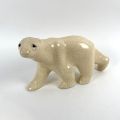 Ours en faïence craquelée des Émaux de Longwy, années 80/90