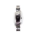 Montre dame Yves Saint Laurent Rive Gauche, acier et pavage de diamants
