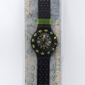SWATCH SDB 102 : Modèle de la série SCUBA 200 "BLACK WAVE"