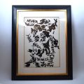 Logogram by Christian Dotremont, Indian ink, signed and dated 1969