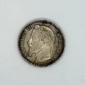 Napoleon III 5 franc coin, 1869, silver 900‰, laurel head, BB