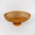 Coupe torsadée en céramique vernissée signée Pichon, 16 cm de hauteur