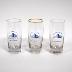 Set von 3 Gläsern aus der Brauerei DIEKIRCH aus den 50/60er Jahren.