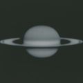NASA Tirage argentique ca. 1960 de la planète Saturne