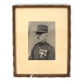 Porträt von Jean Tandel in militärischer Kleidung mit Medaillen, Fotografie 16,5 x 11,5 cm