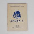 Wiltz Festival program: Faust, 1954 performance, Imprimerie Bourg-Bourger