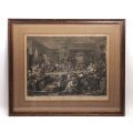 William Hogarth, "An Election Entertainment," etching dedicated to Henry Fox, 1755