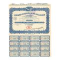500-Franc Share Certificate, Banque d'Alsace & Lorraine, 1921, with coupons