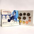 Plexiglas pocket of 9 Luxembourg "Euro" collector coins