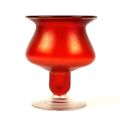 Superbe coupe bohème en verre rouge du début XXe siècle