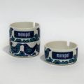 Collection de 3 cendriers MONOPOL en faïence VILLEROY & BOCH Septfontaines
