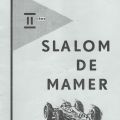 Plakat eines Autorennens: 2. Slalom von Mamer, 22. August 1965