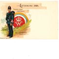 Phantasievolle Karte von Letzeburg 1888 mit Illustration von Louis Kuschmann