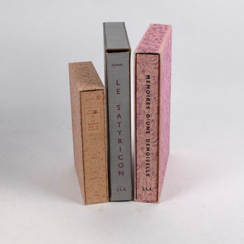 Collection d'œuvres illustrées en luxe : Musset, Pétrone, Feydeau