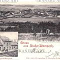 Carte postale ancienne de la gare Schimpach-Wampach à Bastogne (1900)
