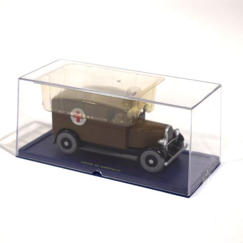 Modèle réduit d'ambulance 1:43 de Tintin en Amérique, certificat inclus