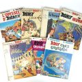 Réunion de 7 albums d'Astérix par Uderzo et Goscinny, éditions variées