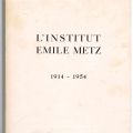 History of the Institut Emile Metz: autograph letter from Aloyse Robert to Jos Wagner