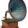 Gramophone in working order, armed arm