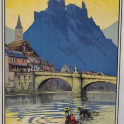 Belle affiche touristique pour Vianden, Imprimerie Lucien Serre & Cie, vers 1910