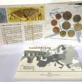 Collection Euro 2005 : 9 pièces du Luxembourg en plexiglas