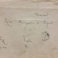 Enveloppe officielle du Grand-Duc avec cachet de cire et signature d'août 1894
