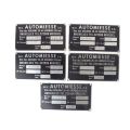 Set of five mine plates for VGX and V612 trucks in good condition