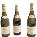 Drei Flaschen Burgunder von Leroy mit Jahrgang 1990 in Auxey-Meursault