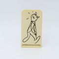 (TINTIN - COLLECTION ARCHIVES TINTIN), "Tintin et l'Alph'Art", Figurine Tintin Métal Relief 5,5 cm